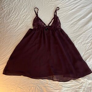 Victoria's Secret Purple Lace Chemise